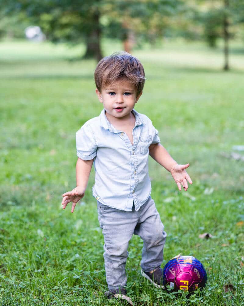 Organic fields, non toxic fields, StonyFields, Boy with ball