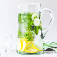 Lemon, Herb, and Cucumber Water-image