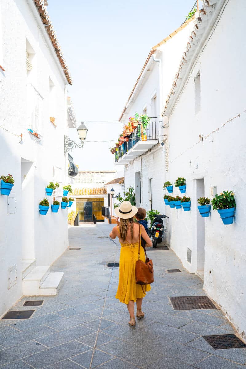 Spain travel | Mijas Spain | Woman in Spain | Yellow dress