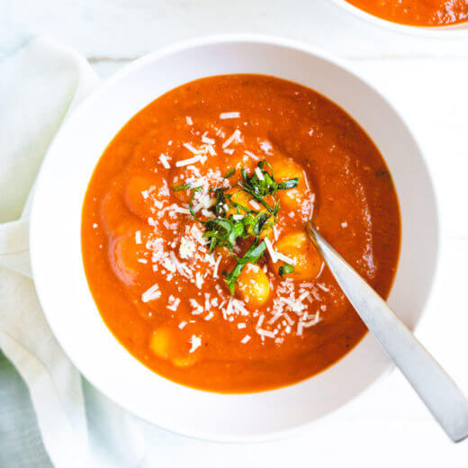 Tomato Basil Gnocchi Soup Recipe A Couple Cooks