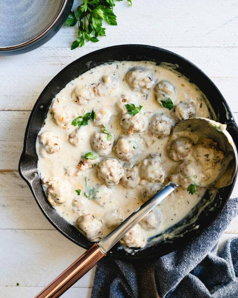 Vegetarian Meatballs & Gravy A Couple Cooks