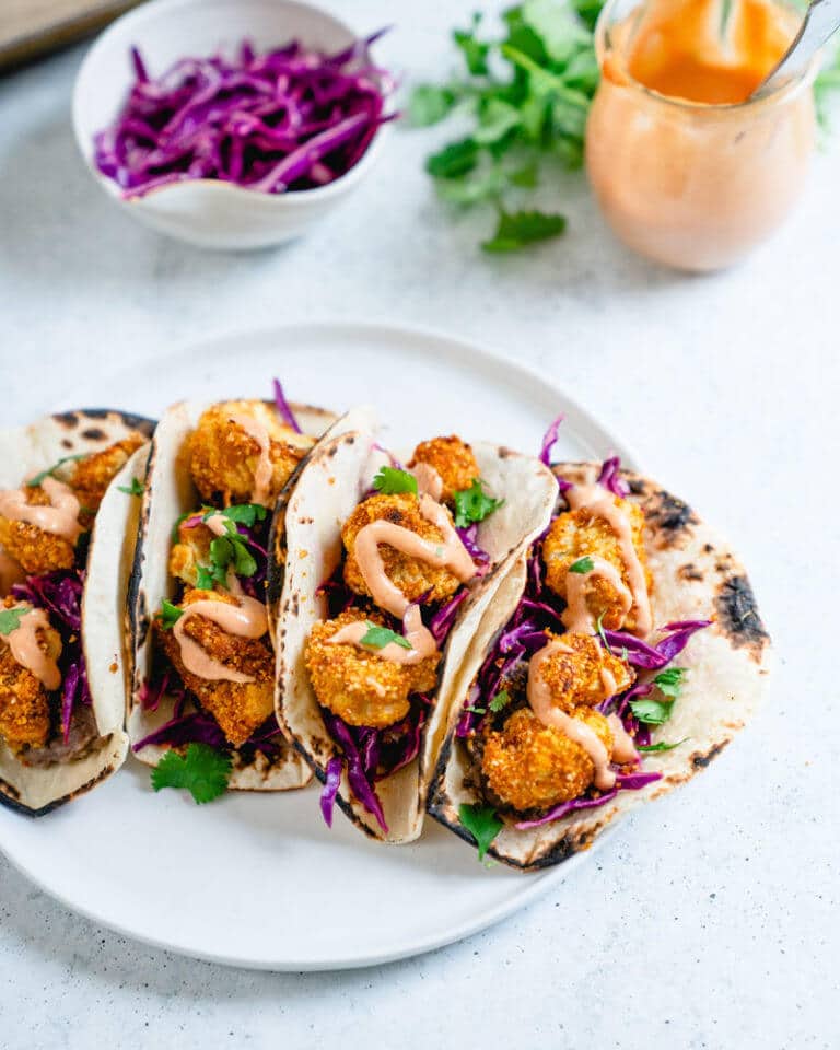 Cauliflower Tacos with Yum Yum Sauce A Couple Cooks