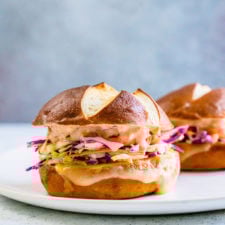 Coleslaw &amp; Swiss Melt Sandwich-image