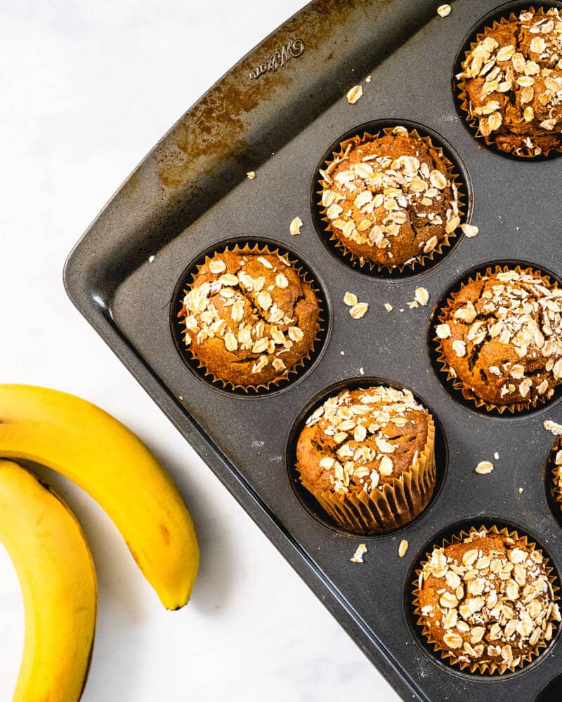 Blender banana muffins