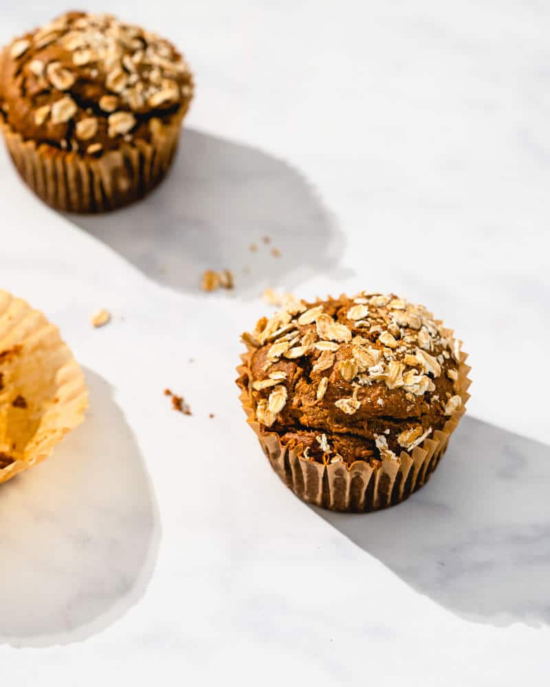 Healthy banana muffins