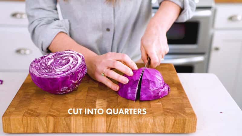 How to cut cabbage | Cut into quarters