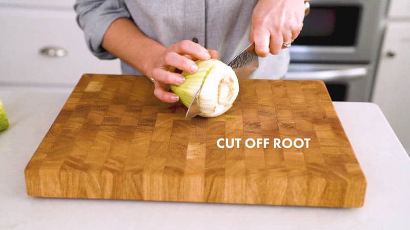 How to Cut Fennel | Cut off root