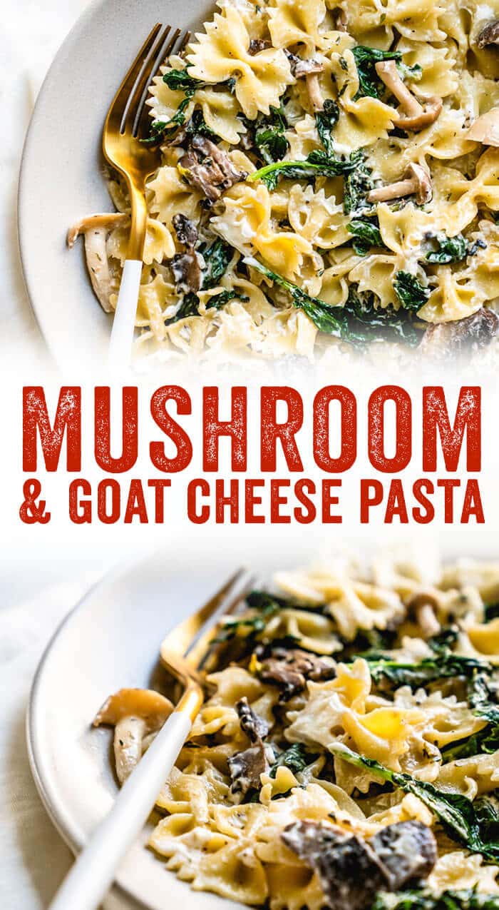 Mushroom Pasta with Goat Cheese A Couple Cooks