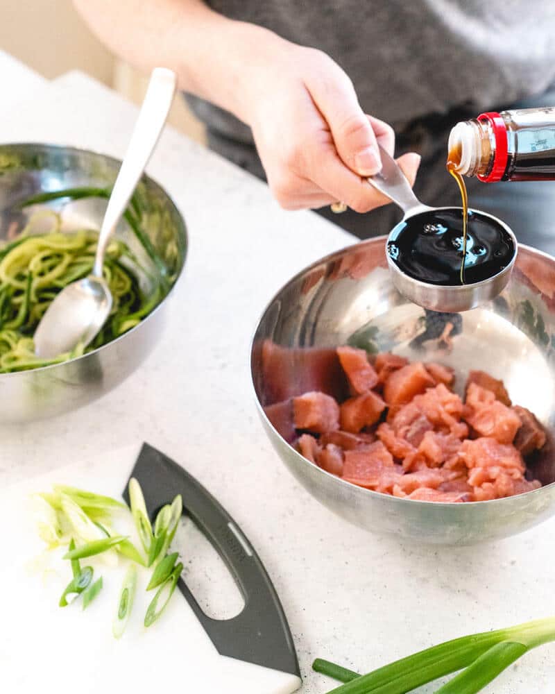 Seared salmon poke bowl | How to make salmon poke