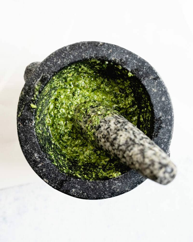 Homemade pesto