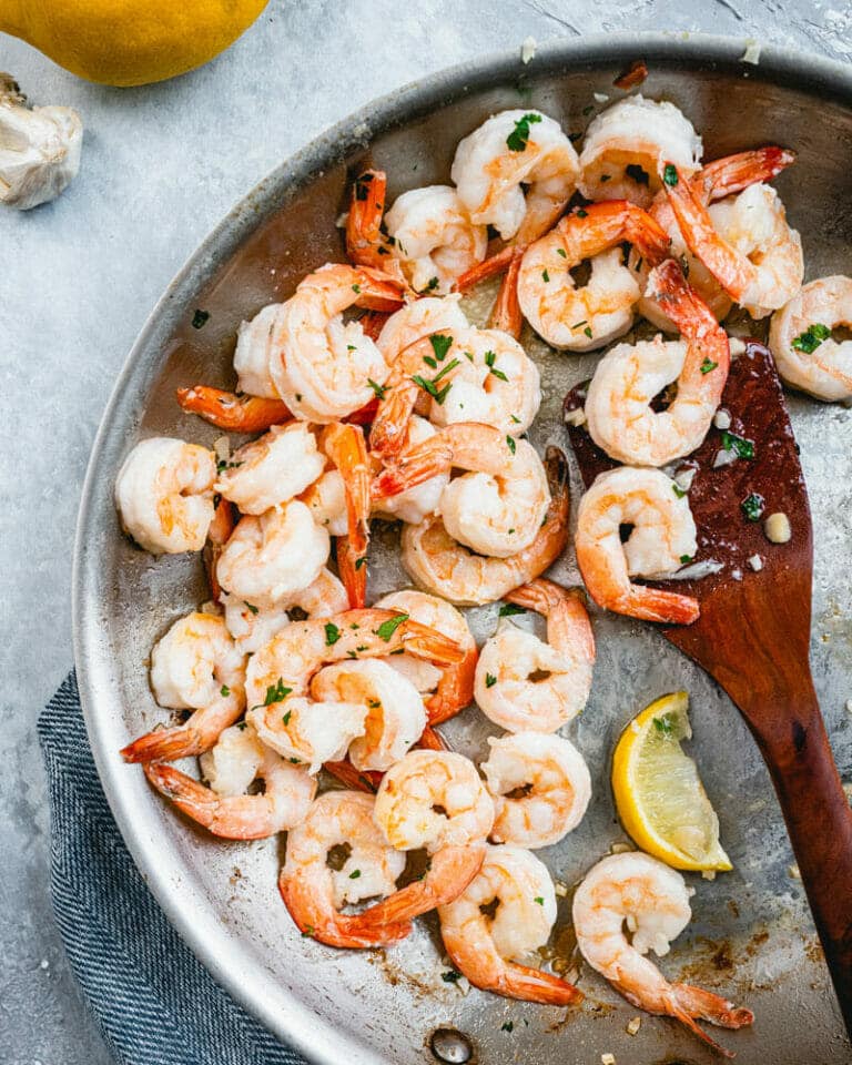 Garlic Butter Shrimp (Fast & Easy Dinner!) A Couple Cooks