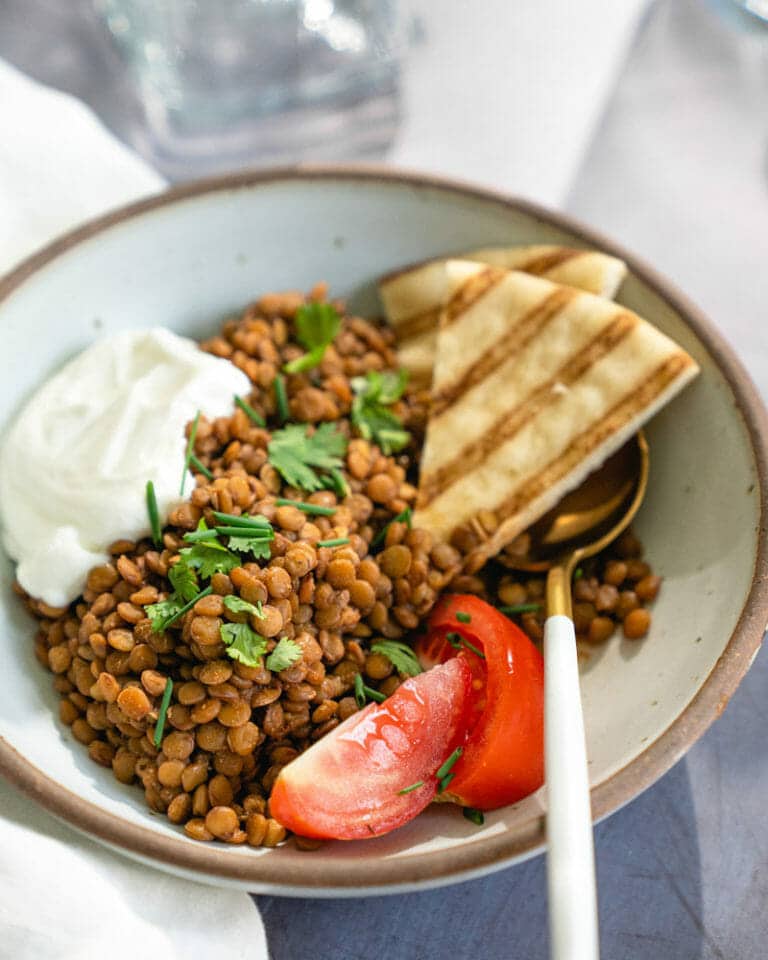 Seasoned Brown Lentils – A Couple Cooks
