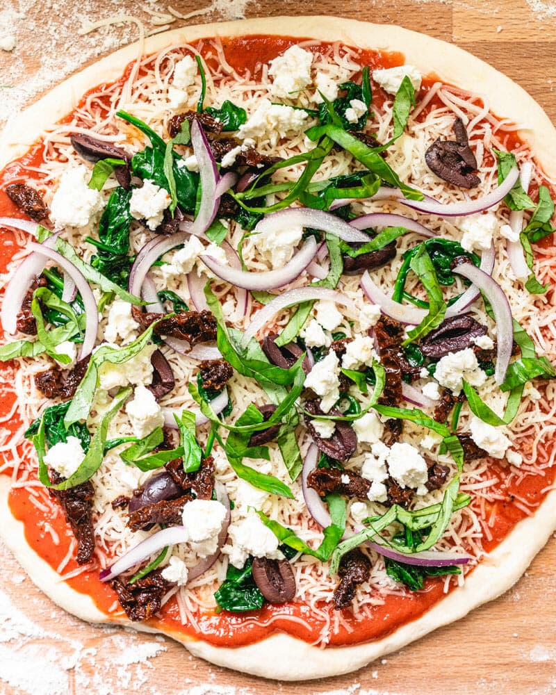 Mediterranean Pizza A Couple Cooks