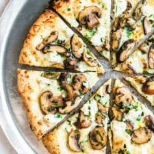 Mushroom Pizza with Fresh Herbs-image