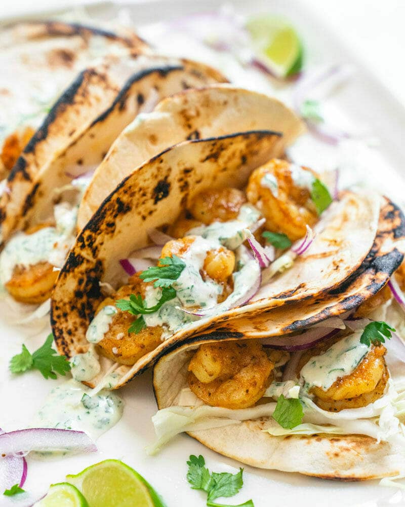 Wie man Garnelen-Tacos macht