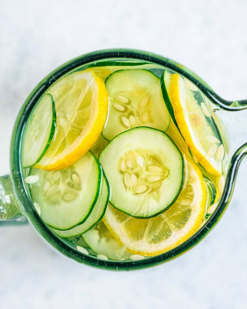 Cucumber lemon water 