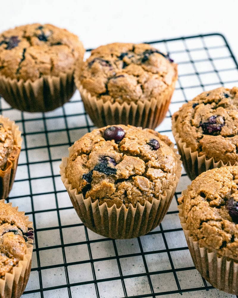 Banana blueberry muffins