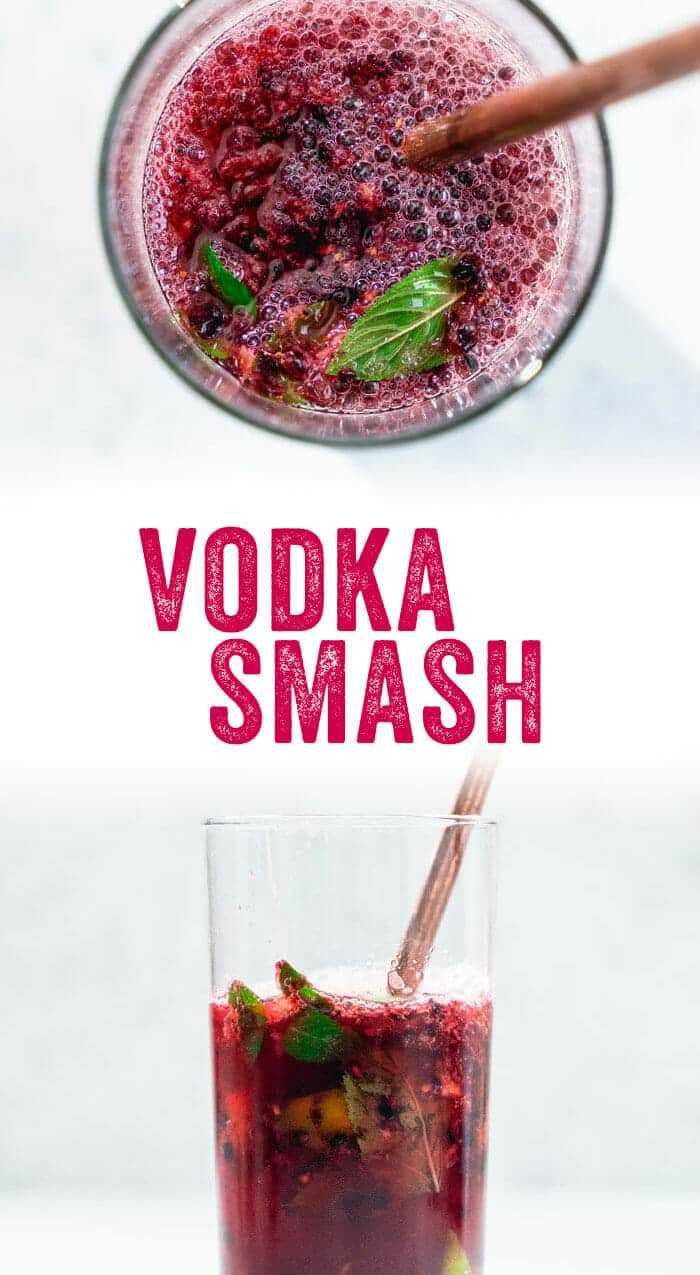 Berry Vodka Smash (Easy & Refreshing!) A Couple Cooks