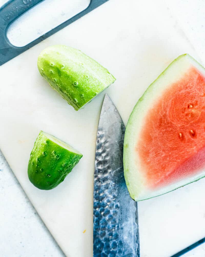 Watermelon Cucumber Juice (Made in a Blender!) A Couple Cooks