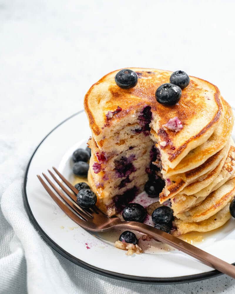 Blueberry buttermilk pancakes