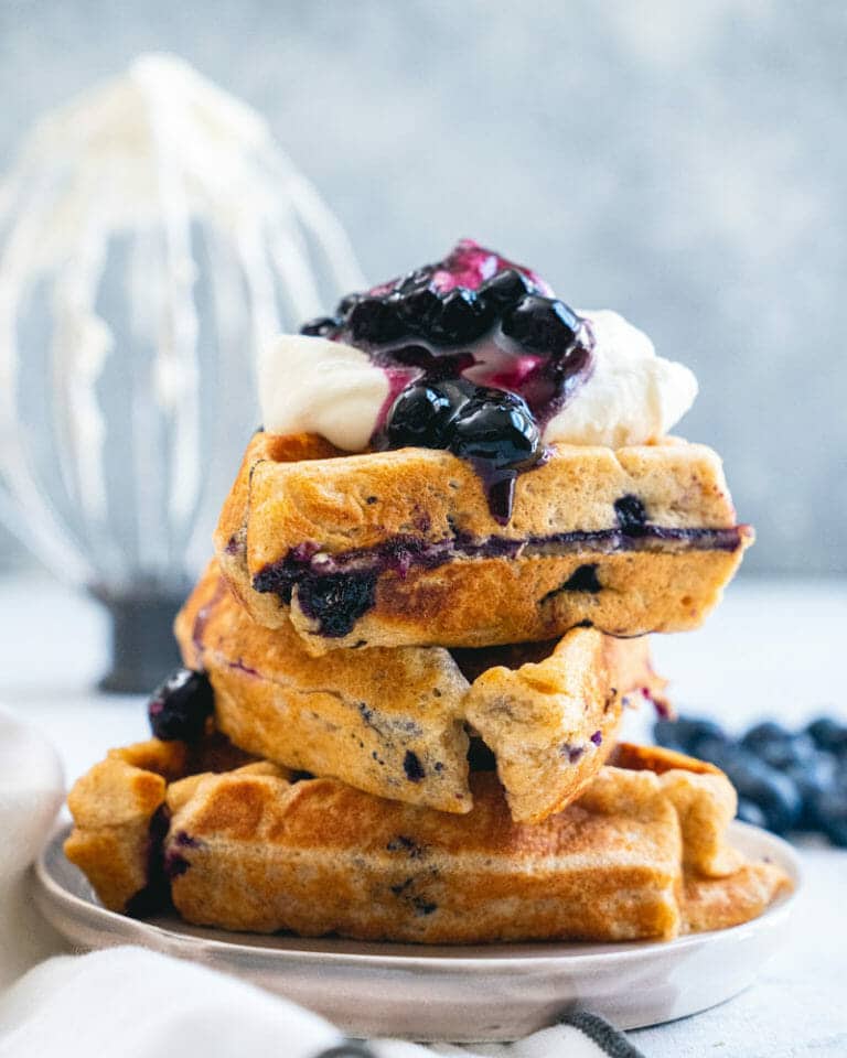 Best Blueberry Waffles A Couple Cooks