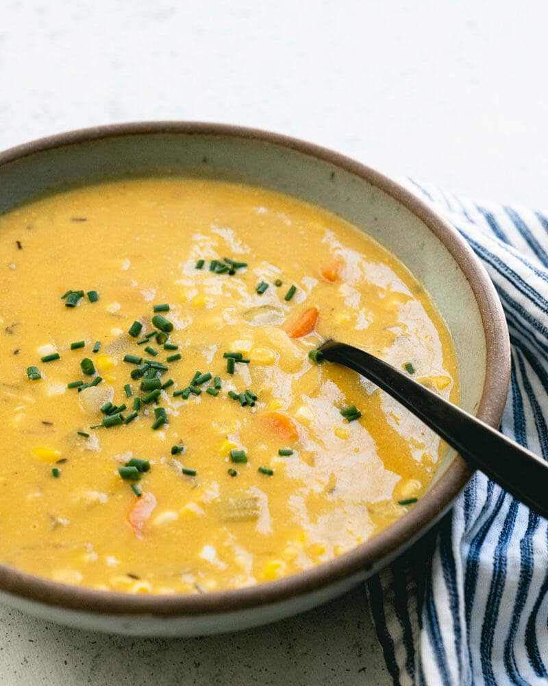 Vegetarian corn chowder