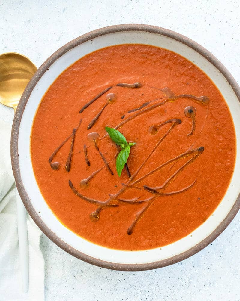 Easy tomato basil soup