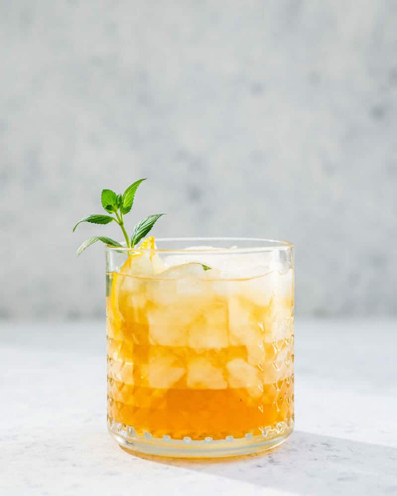 Maple bourbon smash