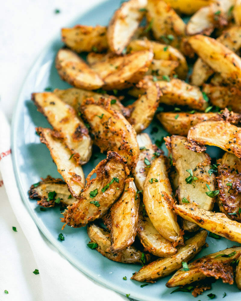 Parmesan potato wedges