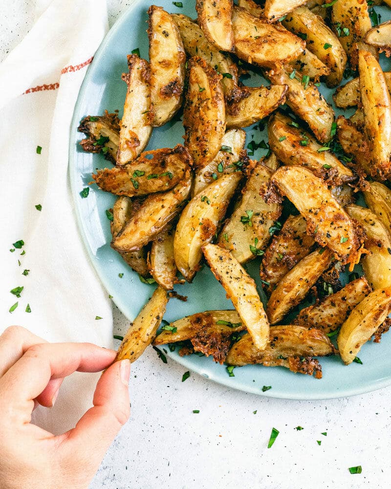 Parmesan potato wedges