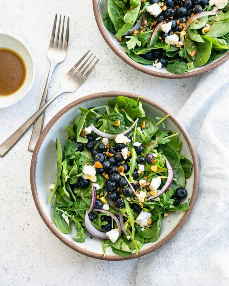 Blueberry Salad with Balsamic Dressing A Couple Cooks