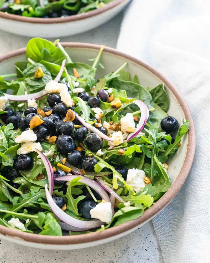 Blueberry Salad with Balsamic Dressing A Couple Cooks