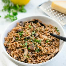 Farro with Mushrooms &amp; Parmesan-image