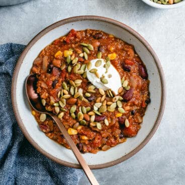 Healthy chili recipe