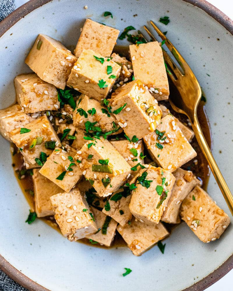 Marinated tofu