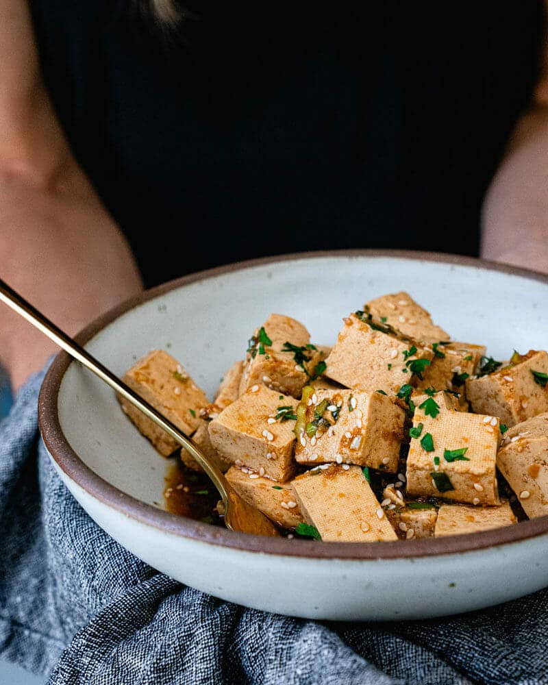 Marinated tofu