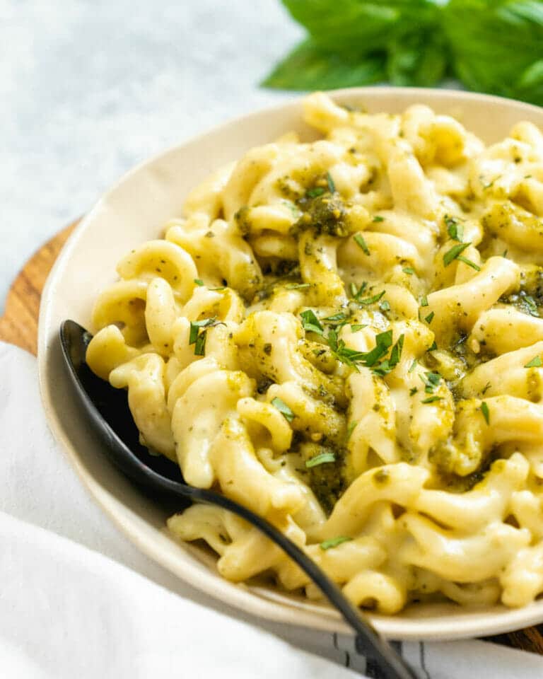 Pesto Mac and Cheese (All Time Favorite!) A Couple Cooks