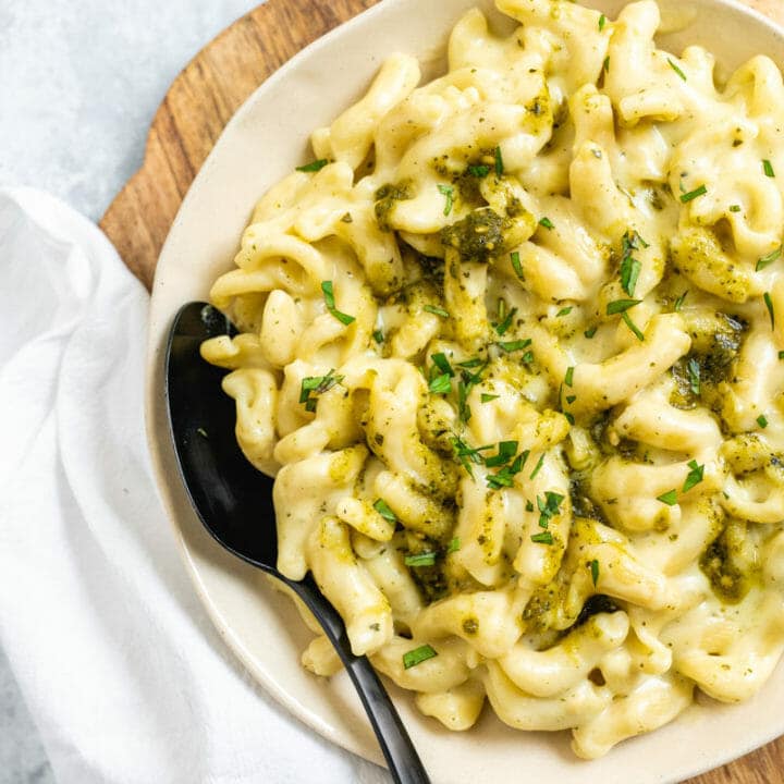 Pesto Mac and Cheese (All Time Favorite!) A Couple Cooks