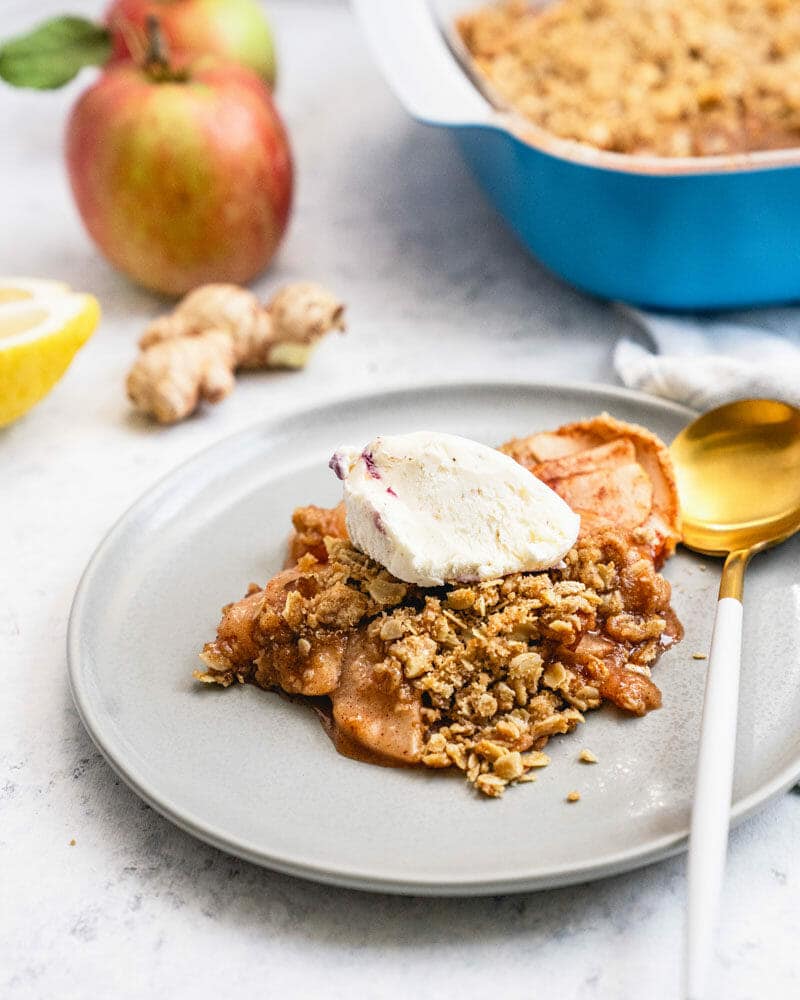 Gluten free apple crumble