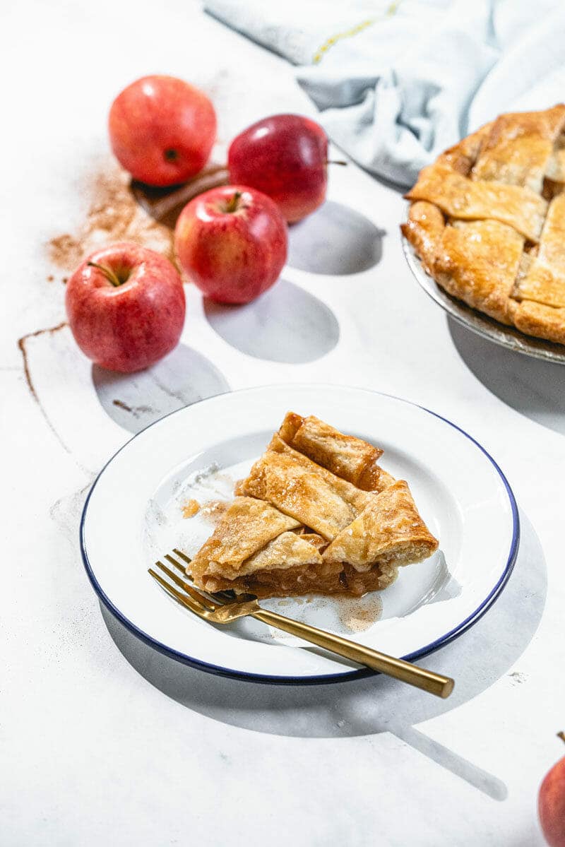 Slice of apple pie