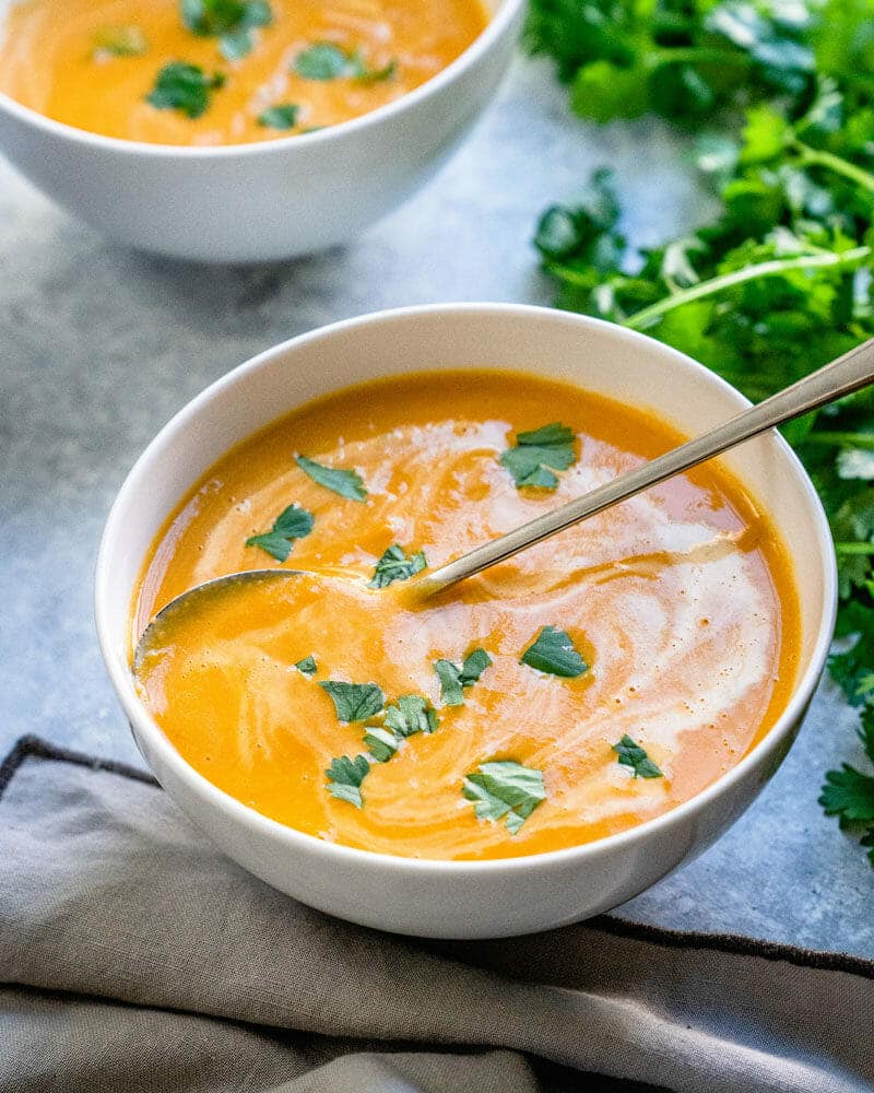 Curried butternut squash soup