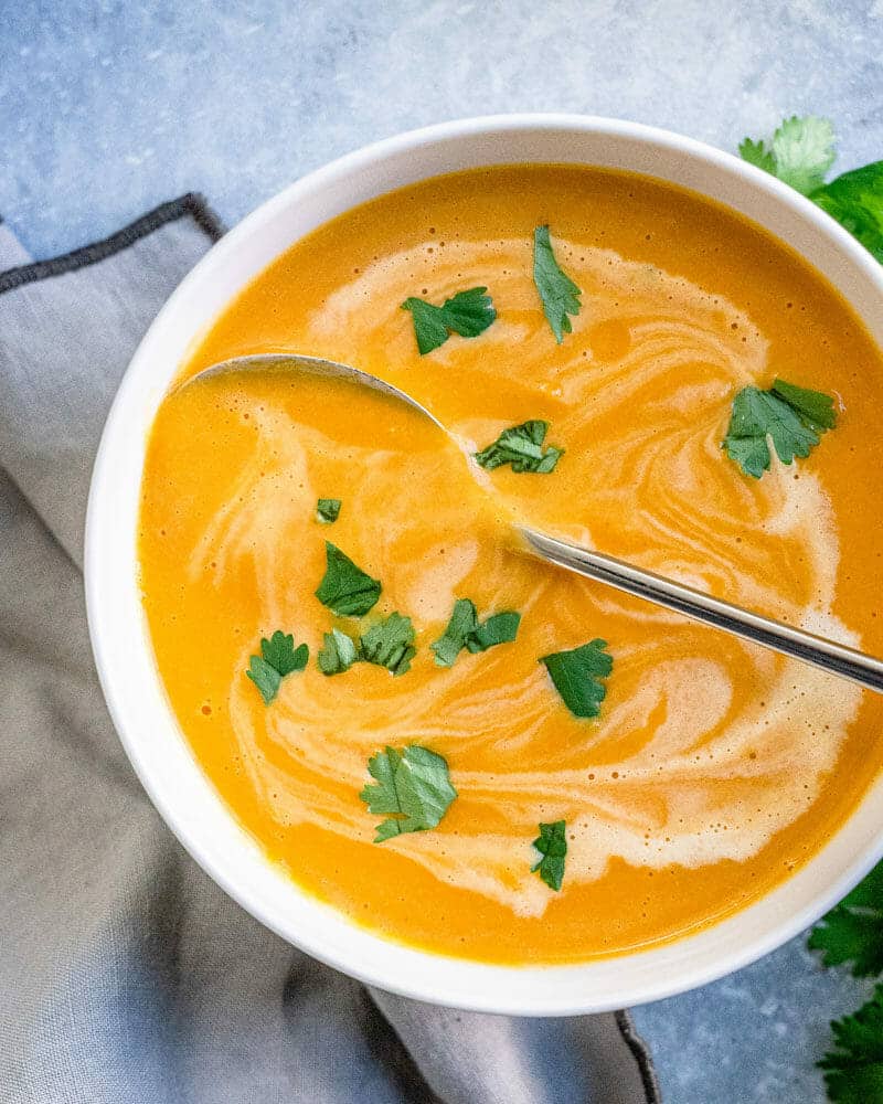 Curried butternut squash soup