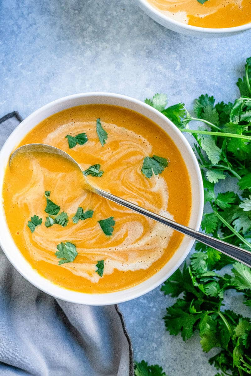 Easy Curried Butternut Squash Soup