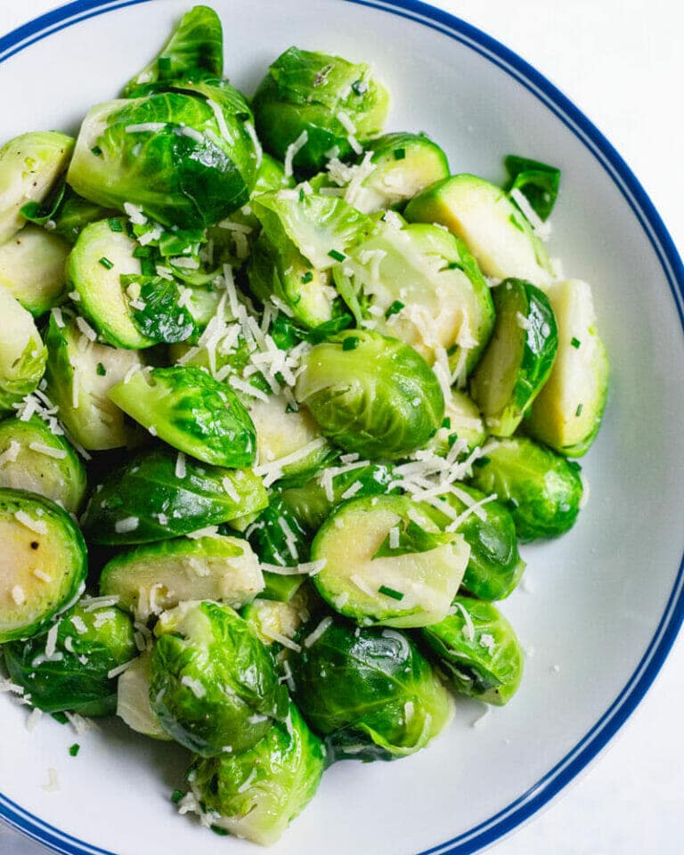 Instant Pot Brussels Sprouts with Parmesan (So Fast!) A Couple Cooks