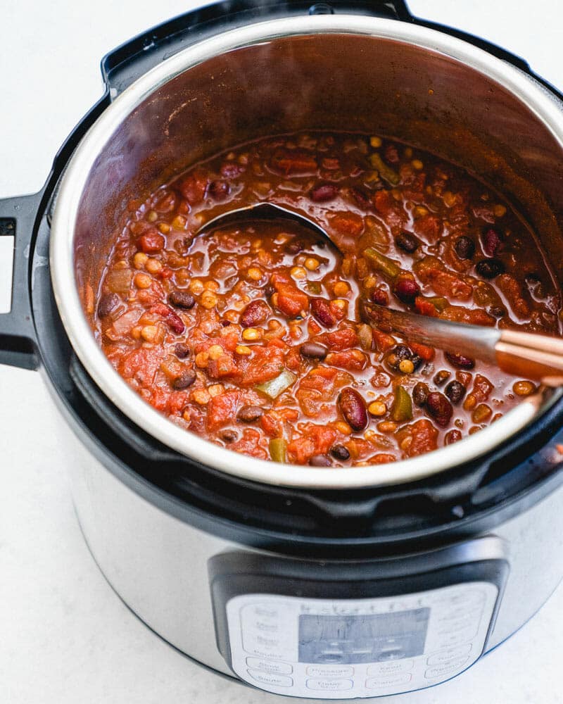 Best Ever Instant Pot Vegetarian Chili A Couple Cooks