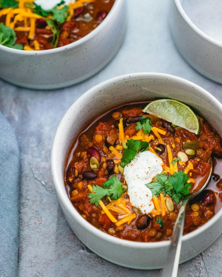 Best Ever Instant Pot Vegetarian Chili A Couple Cooks