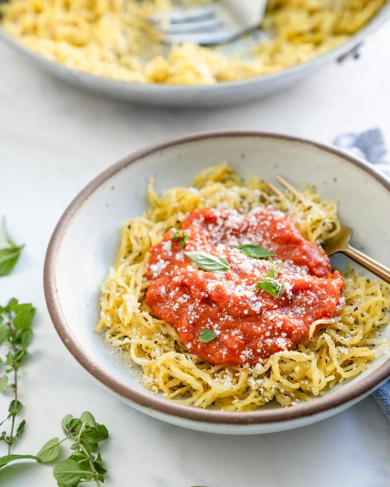 Spaghetti squash spaghetti