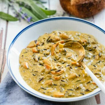 Wild rice soup