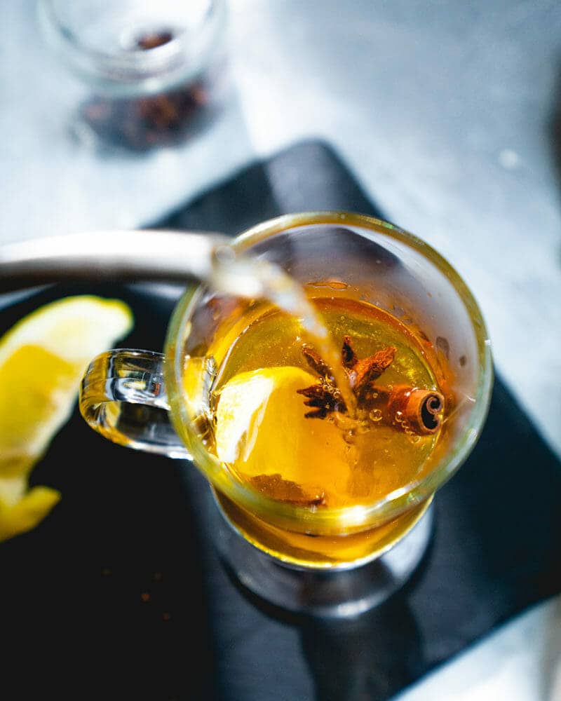 Bourbon hot toddy