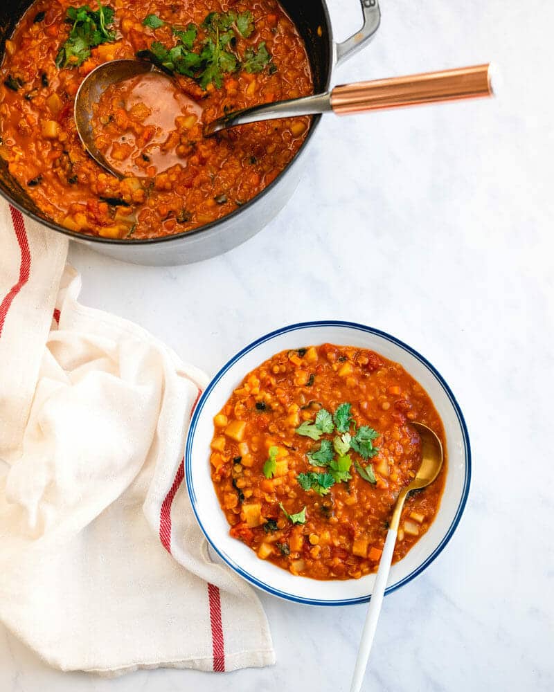 Curry lentil soup